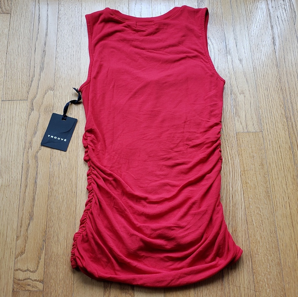 Trouve Red Blouse - Picture 2 of 5